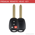 Key Fob Remote for Toyota Corolla HYQ12BEL H Chip 89070-02880 Canadian Vehicles