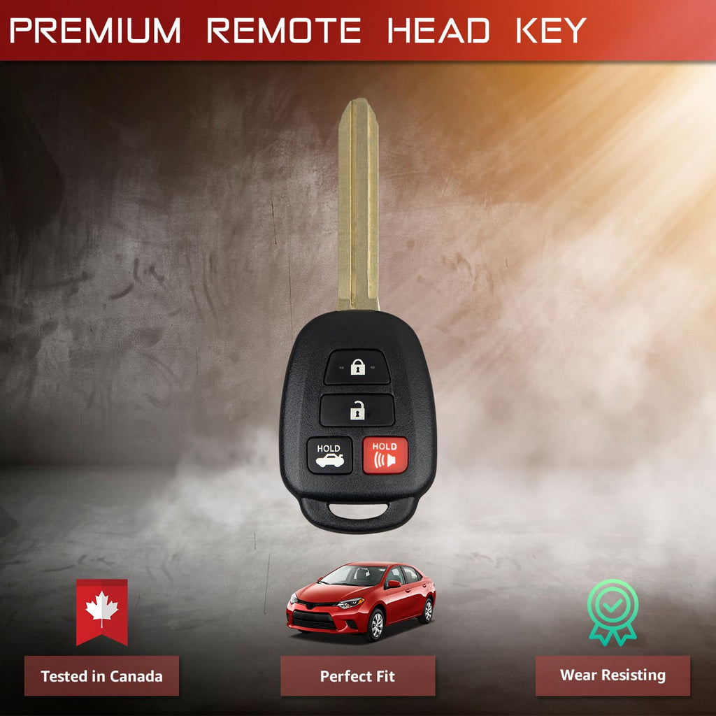 Key Fob Remote for Toyota Corolla HYQ12BEL H Chip 89070-02880 Canadian Vehicles