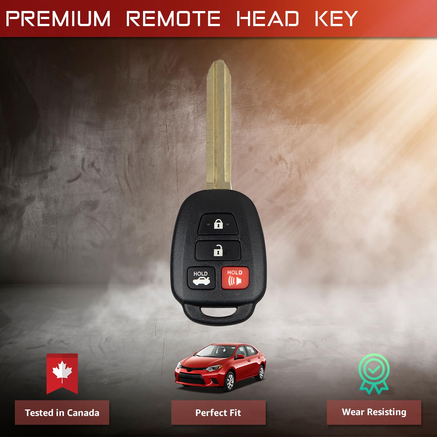 Key Fob Remote for Toyota Corolla HYQ12BEL H Chip 89070-02880 Canadian Vehicles